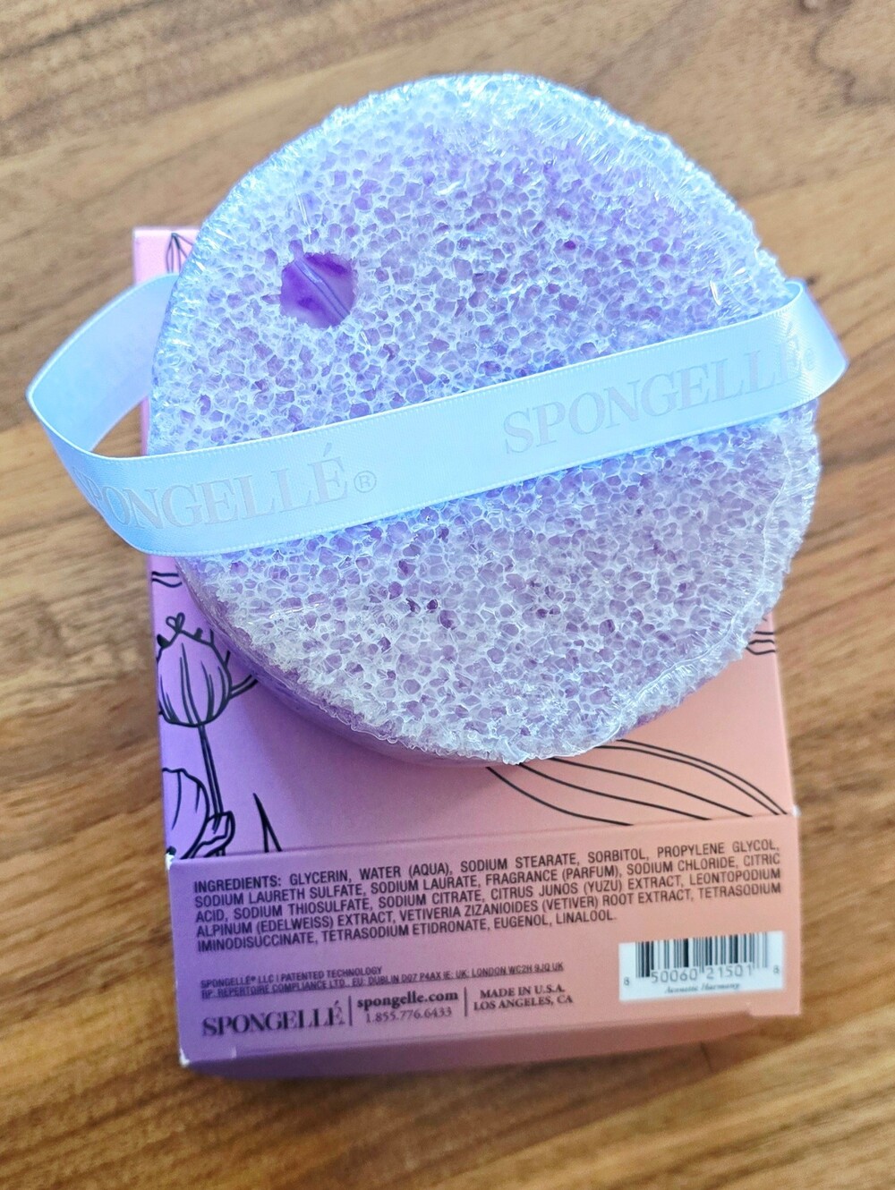 NEW! Spongellé Love & Notes Acoustic Harmony Floral Body Wash Buffer In Floral